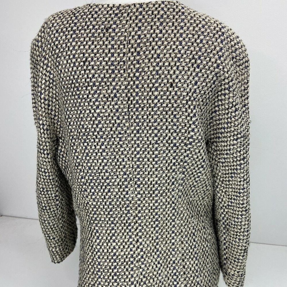 Lafayette 148 Women’s Textured Weave Jacket Ivory - Picture 6 of 8